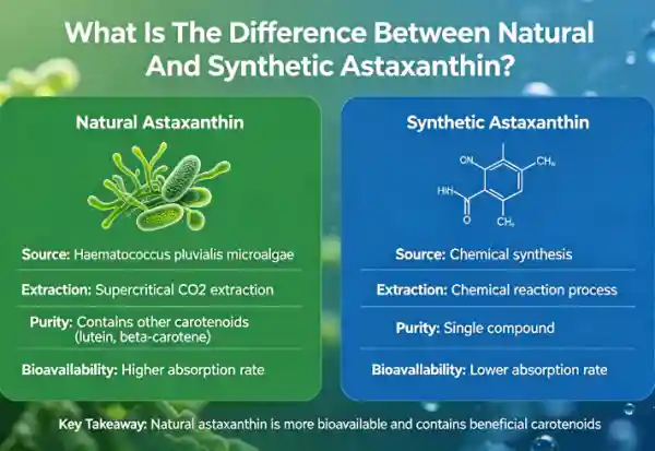 Dab tsi yog qhov txawv ntawm Natural thiab Synthetic Astaxanthin?